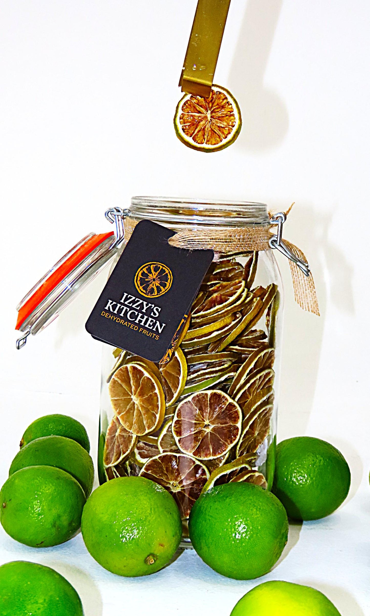 Lime Dehydrated Wheel Slices x40